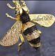 1.25ct Black Simulated Diamond Mens Flying Bee Pendant 925 Silver Free Gift