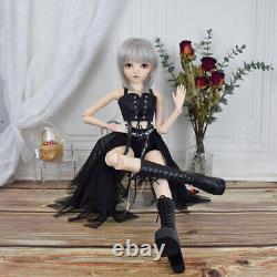 1/3 BJD Doll 24 Inch Fashion Girls Black Handsome Dress Clothes Kids Xmas Gift