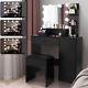 10 Led Lighted Mirror Vanity Table Set Makeup Table For Dressing Xmas Gifts