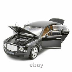 118 Scale Bentley Mulsanne Limousine Model Car Diecast Vehicle Black Xmas Gift