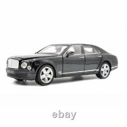 118 Scale Bentley Mulsanne Limousine Model Car Diecast Vehicle Black Xmas Gift