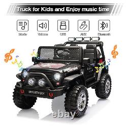 12V Kids Ride On Car Truck Jeep Electric Vehicle 2-Seater WithRemote LED Xmas Gift