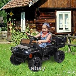 12V Kids Ride on Farm Tractor With Remote Control Electric Vehicle Christmas Gift