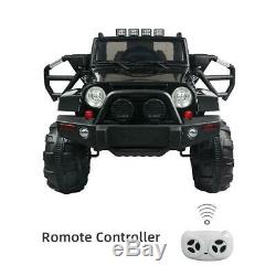 12V SUV Style Electric Kids Ride On Car Toy RC Remote Control Xmas Gift Black