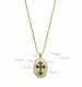 14k Gold Black Diamond Crucifix Cross Pendant Necklace Christmas Gift