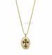 14k Gold Black Vs/f-g Diamond Crucifix Cross Pendant Necklace Christmas Gift