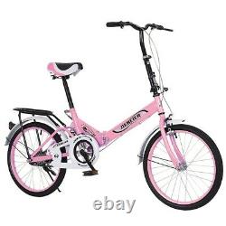 20 7 Speed City Folding Compact Bike Bicycle Urban Commuter Cycling Xmas Gifts