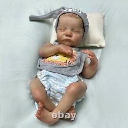 20 Reborn Baby Dolls Silicone Body Doll Newborn Doll Full Handmade Kids Gift