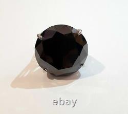 20 cts Black Diamond Ring, Great Shine & Luster Certified, AAA-Christmas Gift