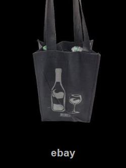 200 Pcs Two bottle Wine Compartment Bag Christmas Gift Bag Non Woven Fabric R