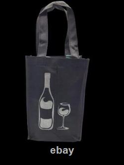 200 Pcs Two bottle Wine Compartment Bag Christmas Gift Bag Non Woven Fabric R