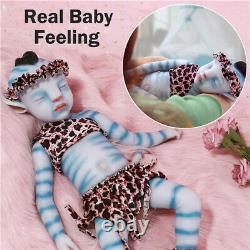 20Lifelike Hair Root Avatar Girl Silicone Sleeping Reborn Baby Doll Xmas Gifts