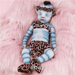 20Lifelike Hair Root Avatar Girl Silicone Sleeping Reborn Baby Doll Xmas Gifts