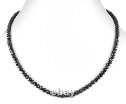 22 Inch BLACK DIAMOND NECKLACE 7mm 250 ct. AAA Quality! Ideal gift