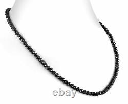 22 Inch BLACK DIAMOND NECKLACE 7mm 250 ct. AAA Quality! Ideal gift