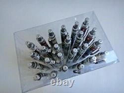 24X-BLACK Ballpoint Christmas Santa Claus gift Ink Pen w. Silver clip US Seller