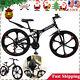 26 Folding Mountain Bike 21 Speed Bicycle Disc Full Suspension Mtb Xmas Gifts