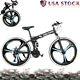 26 Folding Mountain Bike Shimano Mtb Bicycle 21 Speed Full Suspension Xmas Gift