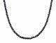 2mm Certified Carbonado Black Diamond Bead Necklace 20 Inches Christmas Gift