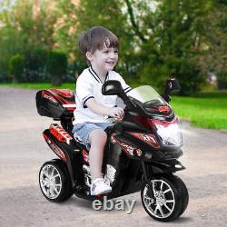 3 Wheel Kids Ride On Motorcycle 6V Battery Powered Bicycle Christmas Gift Black