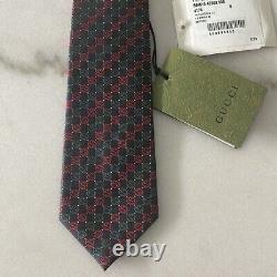 $350 NEW GUCCI Tie Christmas Red Green Black, GG Logo, gift for him husband