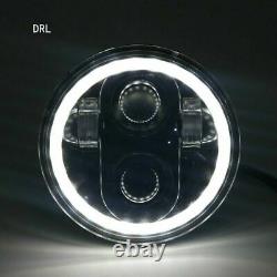 4PC Combo 5.75 5-3/4 Round LED Hi/Low Sealed Beam DRL Headlights White For GMC