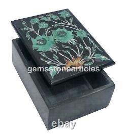 4x3x2 Buy Black Marble Jewelry Box Malachite Inlay Christmas Arts Gifts