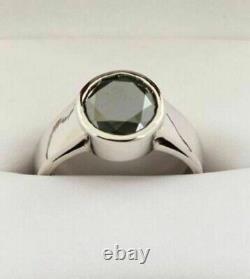 5 Ct Black Diamond Ring In 925 Silver Quality AAA Certified! Christmas Gift
