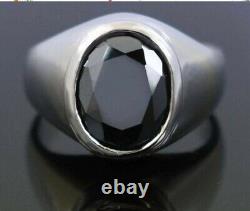 5 Ct Black Diamond Ring Oval Cut Quality AAA Certified! Christmas Gift