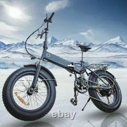 500W Electric Bike 26/20'' Fat Tire Electric Mountain Sonw Bicycle Xmas Gift