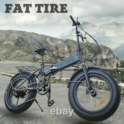 500W Electric Bike 26/20'' Fat Tire Electric Mountain Sonw Bicycle Xmas Gift