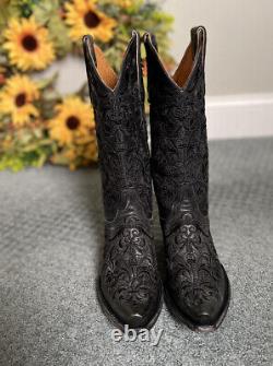 $538 Old Gringo 7 Clarise Embroidered Western Cowboy Boots Christmas Gift Rodeo