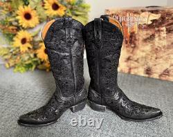 $538 Old Gringo 7 Clarise Embroidered Western Cowboy Boots Christmas Gift Rodeo