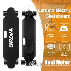 700W Dual Electric Skateboard Longboard Motorized Complete Skateboard Xmas Gift