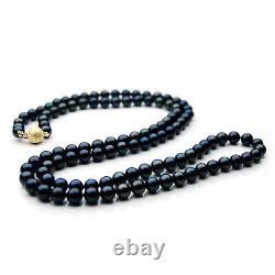 7mm Japanese Akoya Saltwater Pearl Necklace Gold Pacific Pearls Christmas Gifts