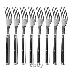8/6/4/2 Pcs Fork Set Japanese VG10 Damascus Steel Dinner Steak Knife Buffet Fork