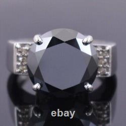 8 Ct Black Diamond Ring Heavy Setting Quality AAA Certified! Christmas Gift