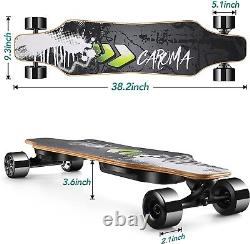 900W Dual Motor 38'' Electric Skateboard with Remote 16 Miles Range Xmas Gift