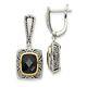925 Sterling Silver 14k Black Onyx Earrings Drop Dangle Fine Jewelry Women