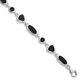 925 Sterling Silver Black Onyx Bracelet Gemstone Fancy Fine Jewelry Women Gifts