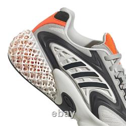 Adidas 4D Krazed Men's US 13 Gray Black Silver Orange 3D Printed Lifestyle CMFT