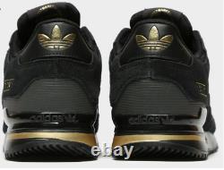 Adidas ZX 750 Mens Trainers Black Gold Suede Shoes Limited Edition All Sizes