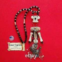 African tribal long pendant necklace vintage ethnic regional africa jewelry gift