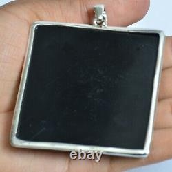 Anniversary Gift For Her Black Onyx Gemstone Pendant Silver Jewelry 17263