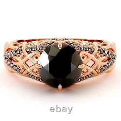 Art Deco Black Onyx Engagement Ring, Minimalist Dainty Silver Ring