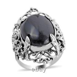 BALI LEGACY 925 Silver Natural Black Tourmaline Promise Ring Gift Size 10 Ct 20