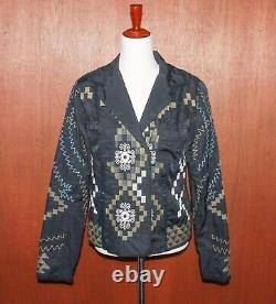 BIYA Women's Small Black Embroidered Jacket