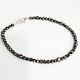 Black Diamond Bracelet 3 Mm 7 Inches Quality Aaa Certified! Christmas Gift
