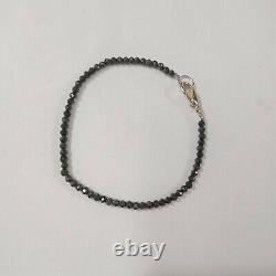 BLACK DIAMOND BRACELET 3 mm 7 Inches Quality AAA Certified! Christmas Gift