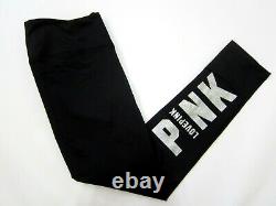 BLING Victoria Secret Pink GLITTER LOGO PULLOVER SWEAT SHIRT LEGGING PANT XL SET
